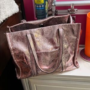 Metallic Pink Tote Bag